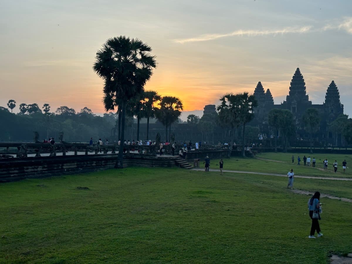 missing image A view of Angkor Wat at sunrise