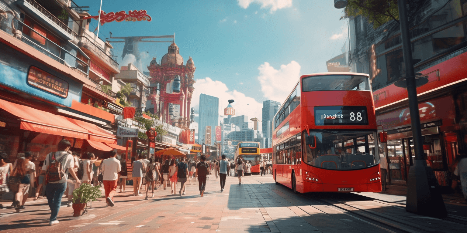 missing image From London hustle to Bangkok's calm - Midjourney photo